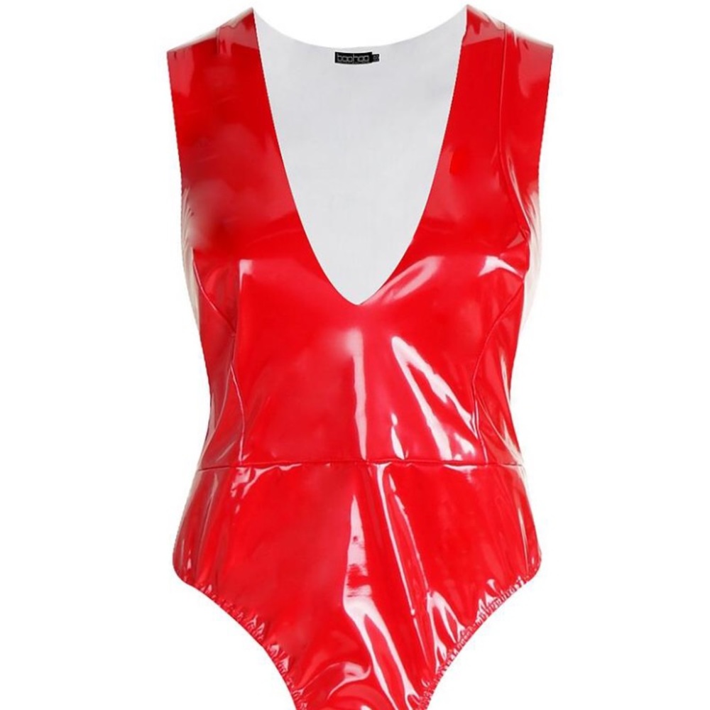 Boohoo Vinyl Bodysuit 🚒
